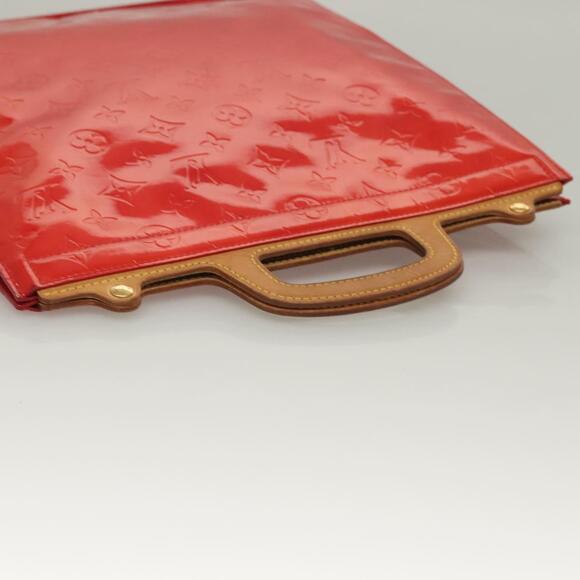 LOUIS VUITTON Monogram Vernis Stanton Tote Bag Red M91078 - Picture 7 of 12